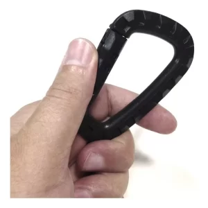 Alternative view of Chaveiro Mosquetão Polímero Resistente - Preto